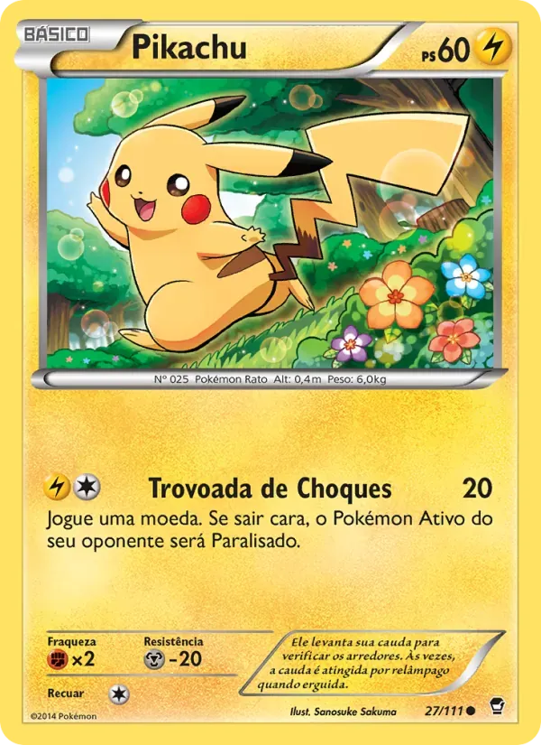 Pikachu 27/111 Punhos Furiosos