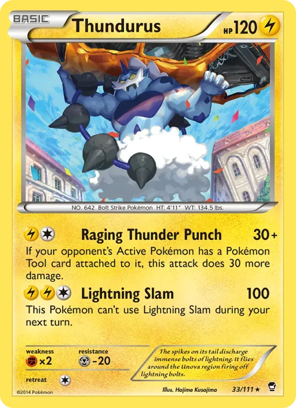 Thundurus 33/111 Punhos Furiosos
