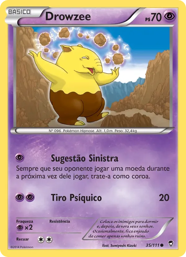 Drowzee 35/111 Punhos Furiosos