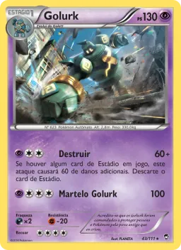 Golurk 43 Punhos Furiosos