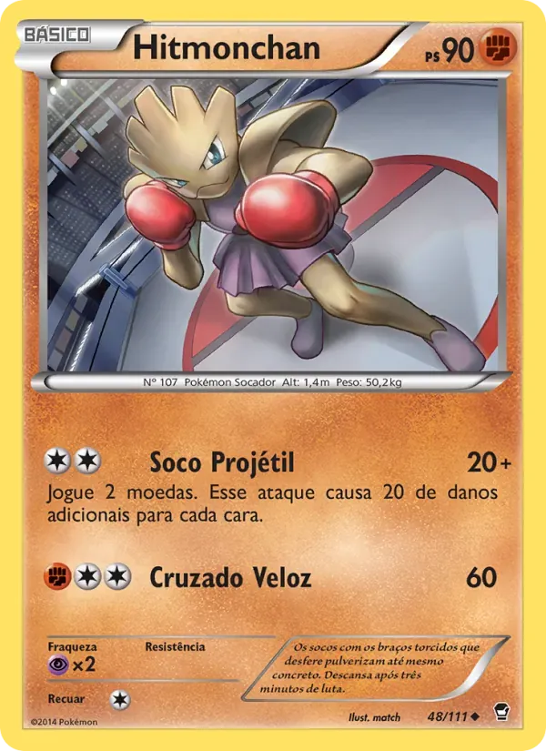 Hitmonchan 48/111 Punhos Furiosos