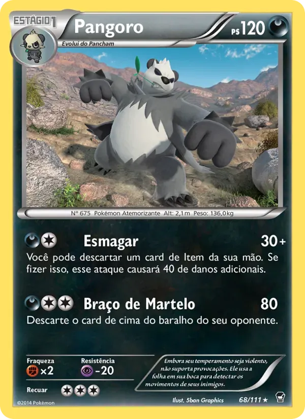 Pangoro 68/111 Punhos Furiosos