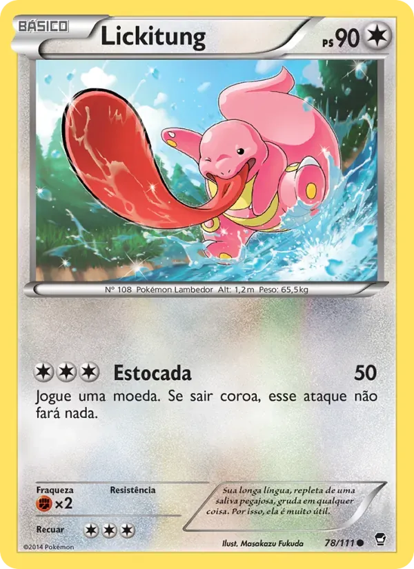 Lickitung 78/111 Punhos Furiosos