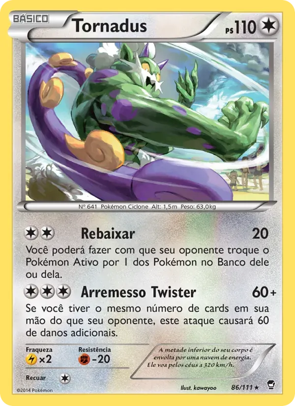 Tornadus 86/111 Punhos Furiosos