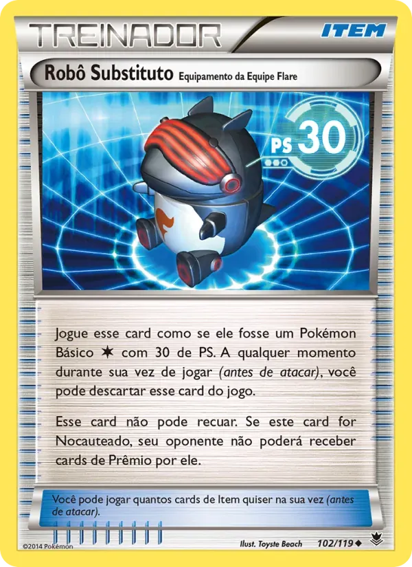 Robô Substituto – Equipamento da Equipe Flare 102/119 Força Fantasma