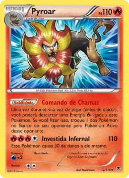 Pyroar 12 Força Fantasma