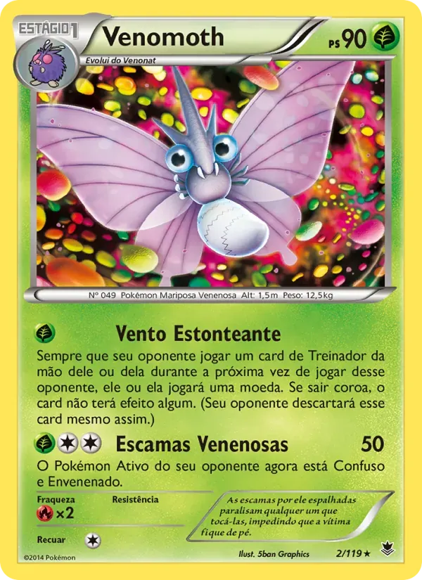 Venomoth 2/119 Força Fantasma