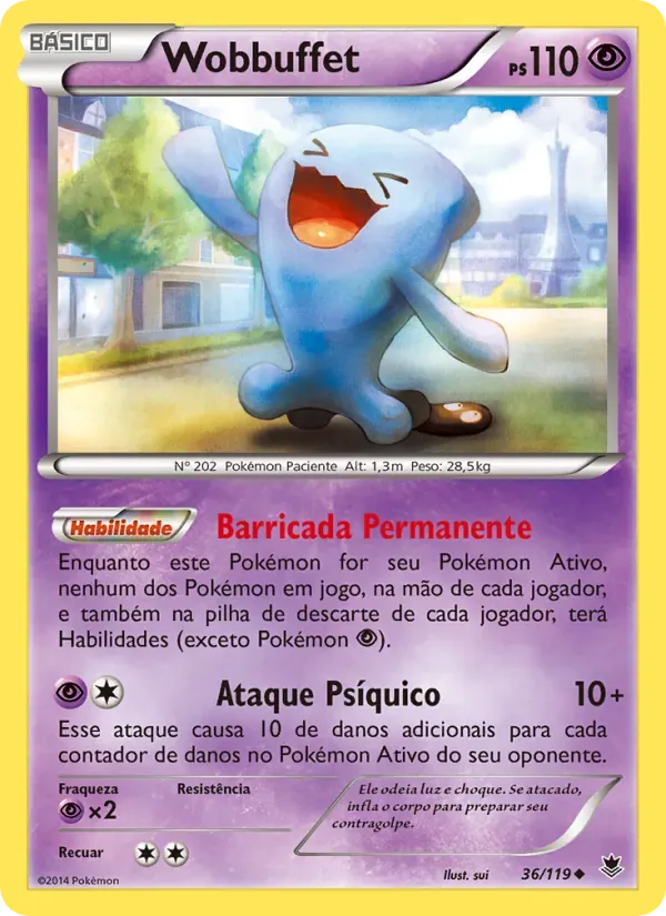 Wobbuffet 36/119 Força Fantasma