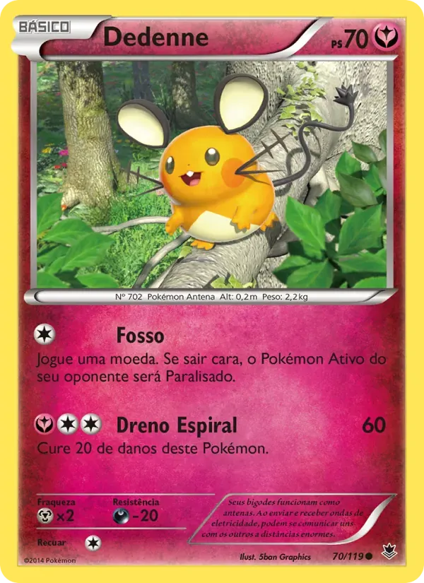 Dedenne 70/119 Força Fantasma