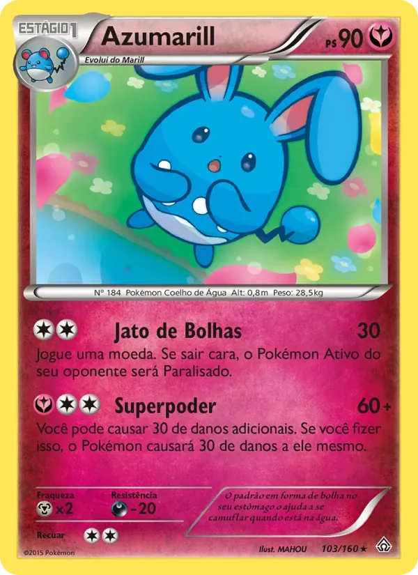 Azumarill 103/160 Conflito Primitivo