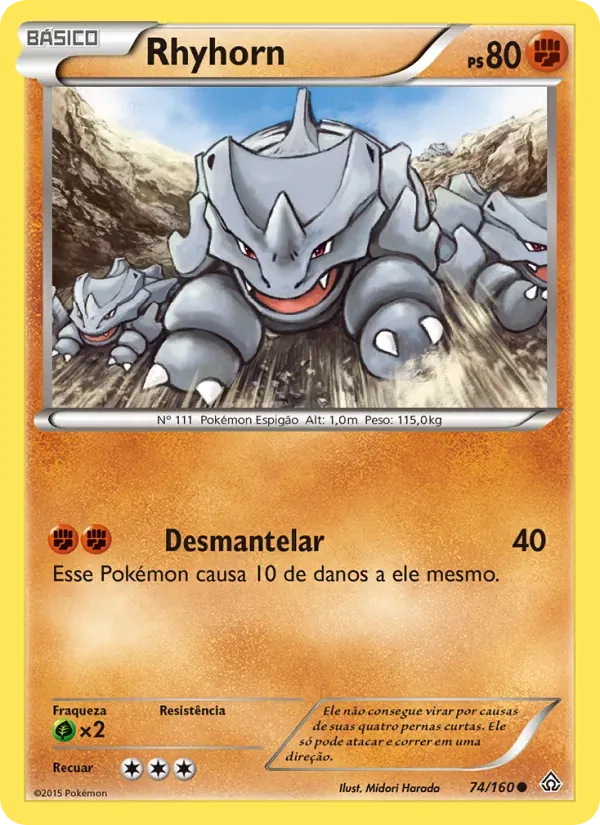 Rhyhorn 74/160 Conflito Primitivo