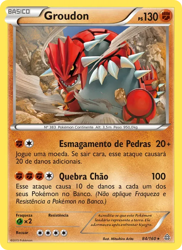 Groudon 84/160 Conflito Primitivo