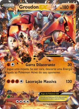 Groudon EX 85 Conflito Primitivo