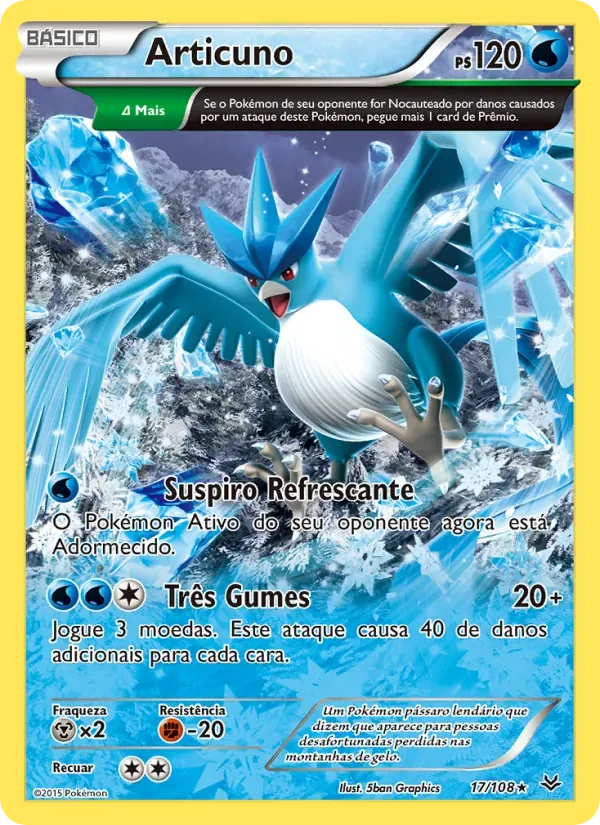 Articuno 17/108 Céus Estrondosos
