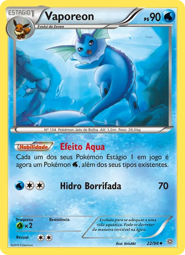 Vaporeon 22/98 Origens Ancestrais