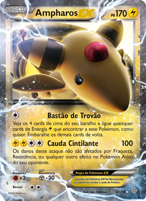 Ampharos EX 27/98 Origens Ancestrais