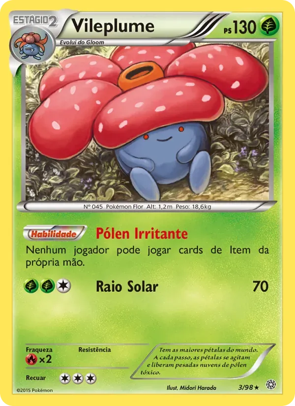 Vileplume 3/98 Origens Ancestrais