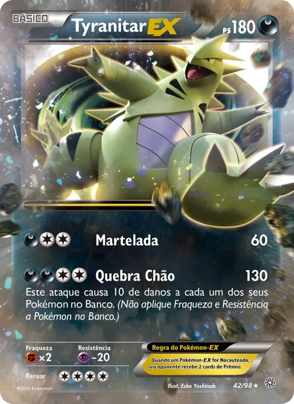 Tyranitar EX 42/98 Origens Ancestrais