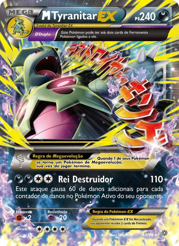 M-Tyranitar EX 43/98 Origens Ancestrais