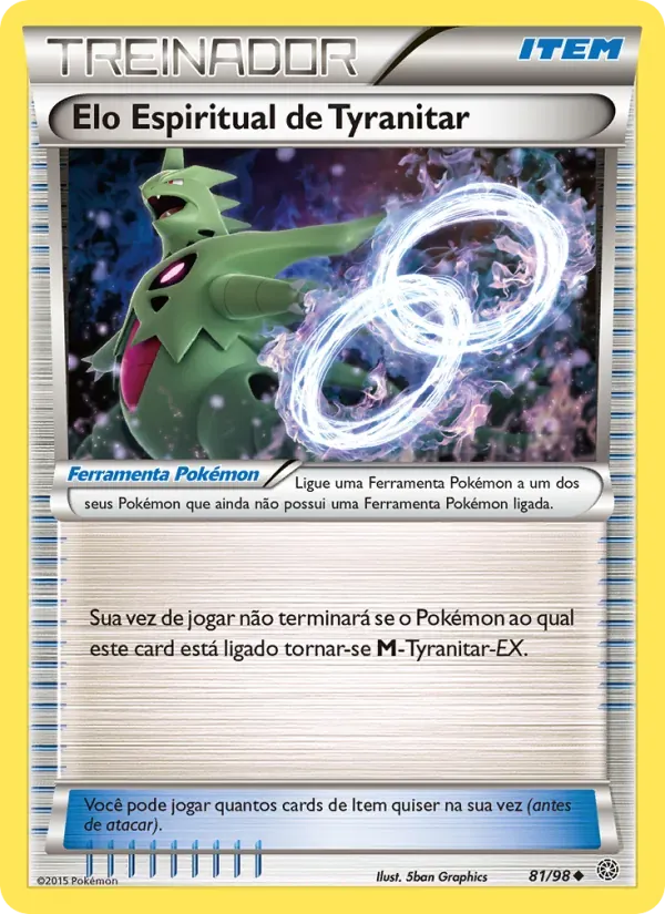 Elo Espiritual de Tyranitar 81/98 Origens Ancestrais