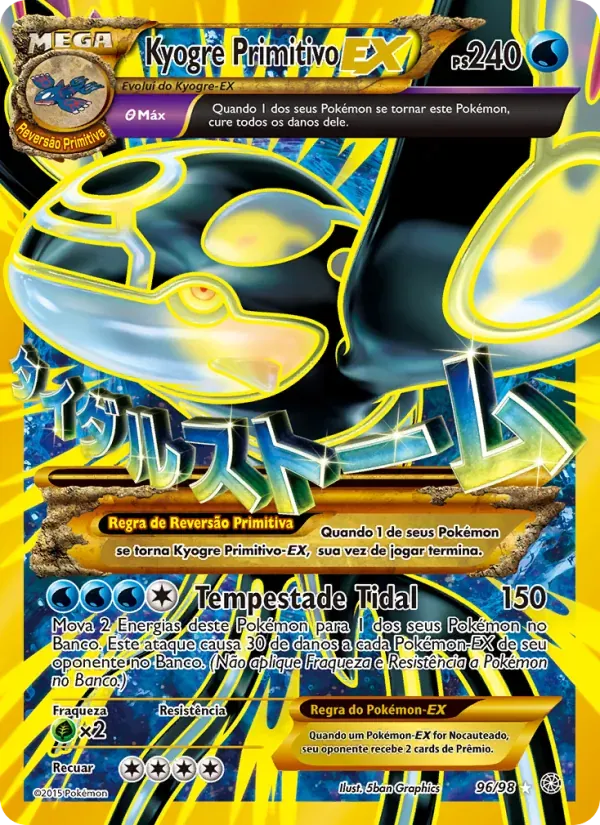 Kyogre PrimitivoEX 96/98 Origens Ancestrais