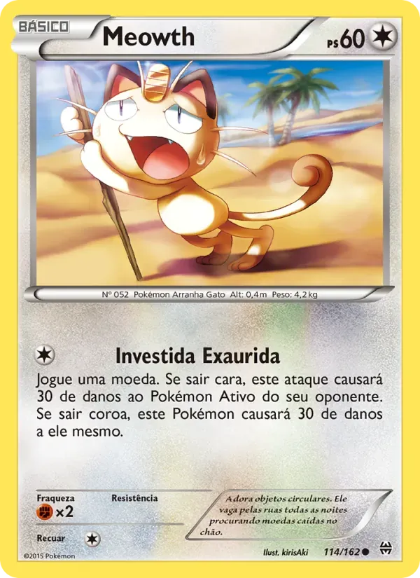 Meowth 114/162 Turbo Revolução