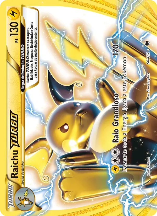 Raichu TURBO 50/162 Turbo Revolução