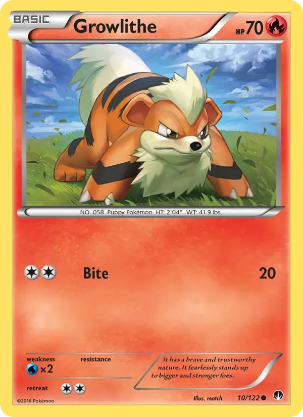 Growlithe 10/122 Turbo Colisão