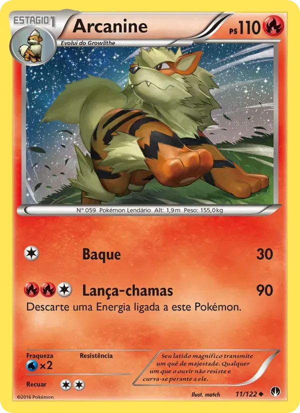 Arcanine 11/122 Turbo Colisão