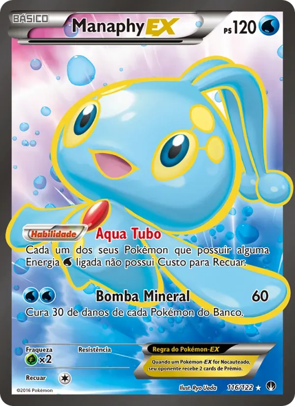 Manaphy EX 116/122 Turbo Colisão