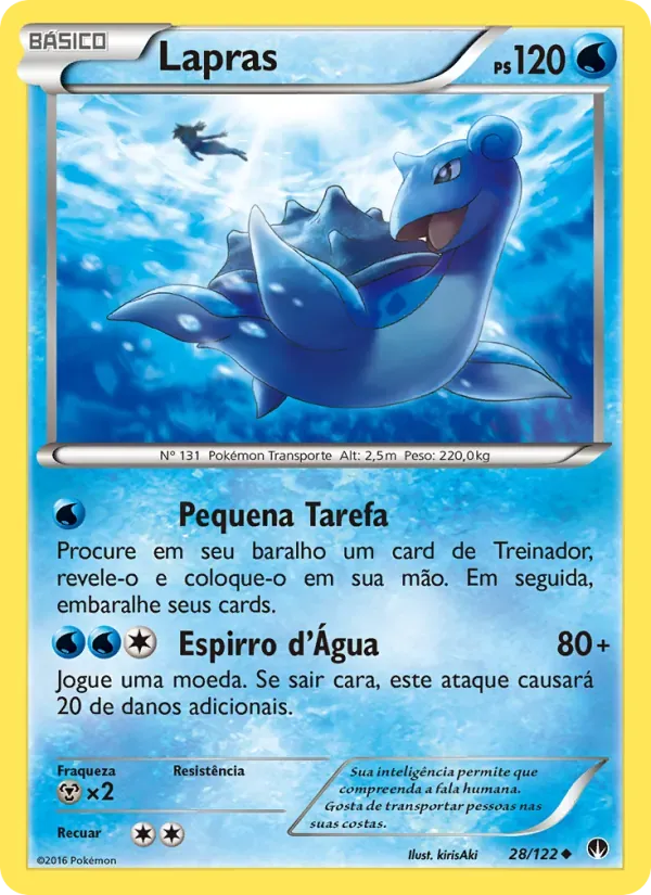 Lapras 28/122 Turbo Colisão