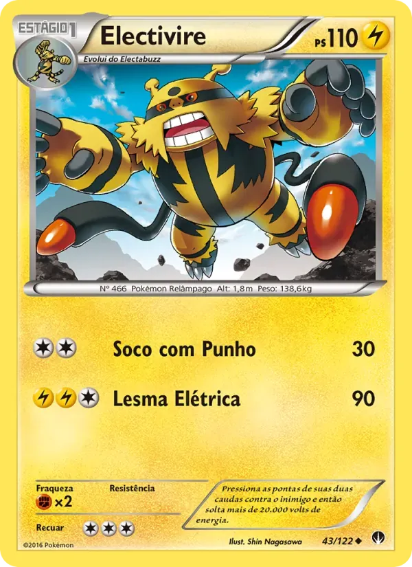 Electivire 43/122 Turbo Colisão