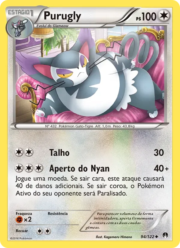 Purugly 94/122 Turbo Colisão