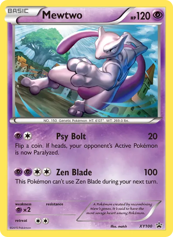 Mewtwo XY100/211 XY Black Star Promos