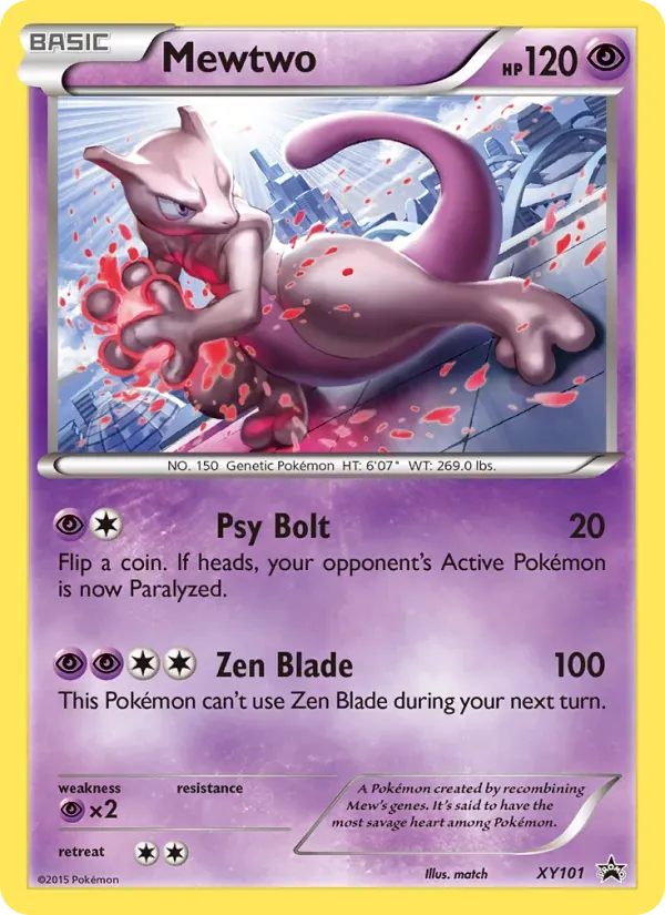 Mewtwo XY101/211 XY Black Star Promos