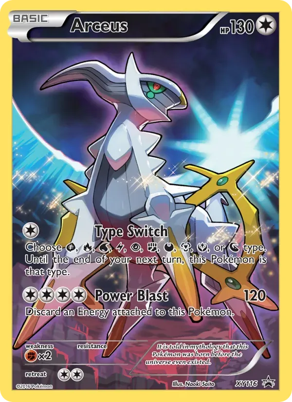Arceus XY116/211 XY Black Star Promos