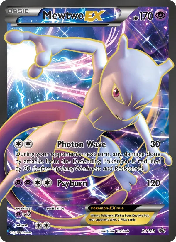 Mewtwo EX XY125/211 XY Black Star Promos