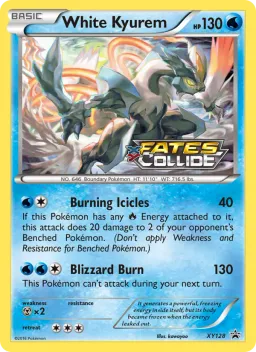 White Kyurem XY128 XY Black Star Promos