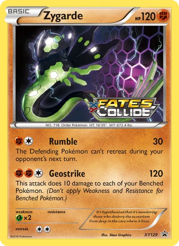 Zygarde XY129/211 XY Black Star Promos