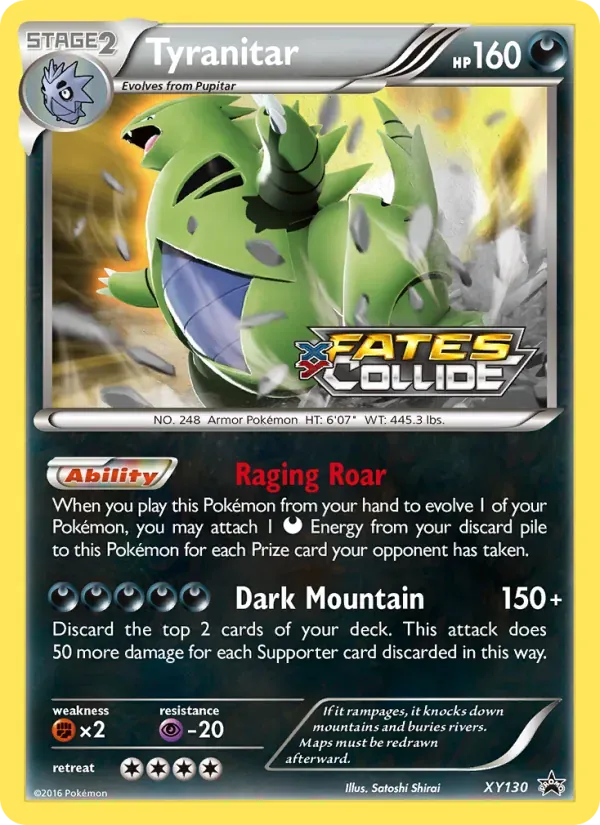 Tyranitar XY130/211 XY Black Star Promos