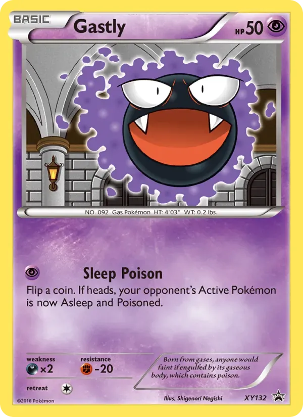 Gastly XY132/211 XY Black Star Promos