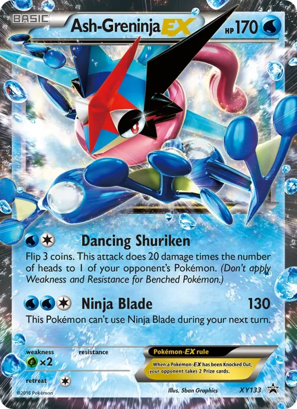 Ash Greninja EX XY133/211 XY Black Star Promos