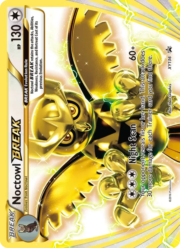 Noctowl BREAK XY136/211 XY Black Star Promos