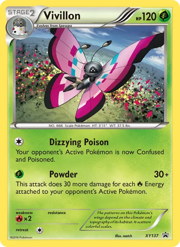 Vivillon XY137/211 XY Black Star Promos