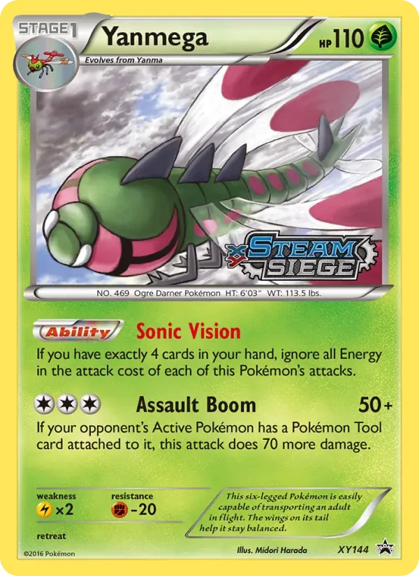Yanmega XY144/211 XY Black Star Promos