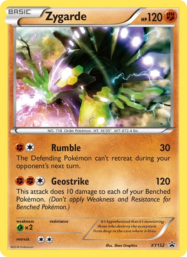 Zygarde XY152/211 XY Black Star Promos