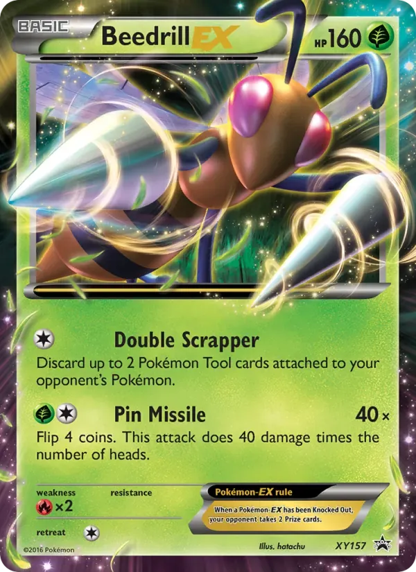 Beedrill EX XY157/211 XY Black Star Promos