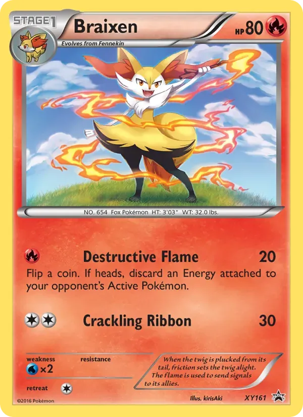 Braixen XY161/211 XY Black Star Promos