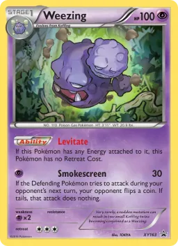 Weezing XY163 XY Black Star Promos