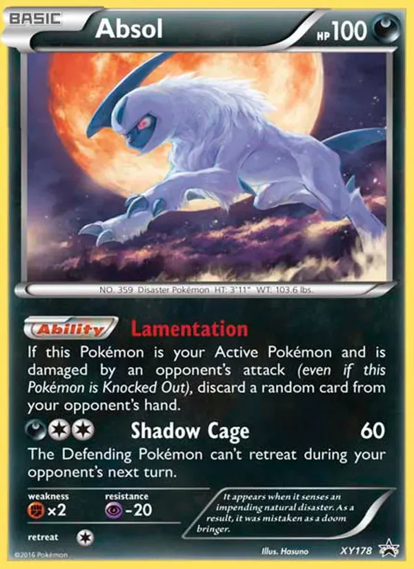 Absol XY178/211 XY Black Star Promos